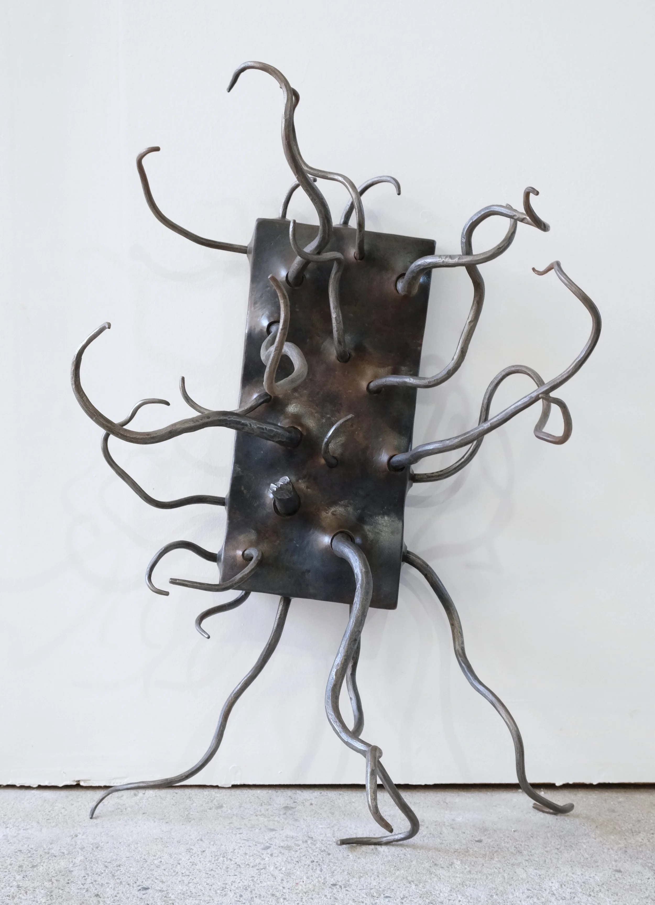 Forged steel sculpture by bay area artist alexander yoshikawa