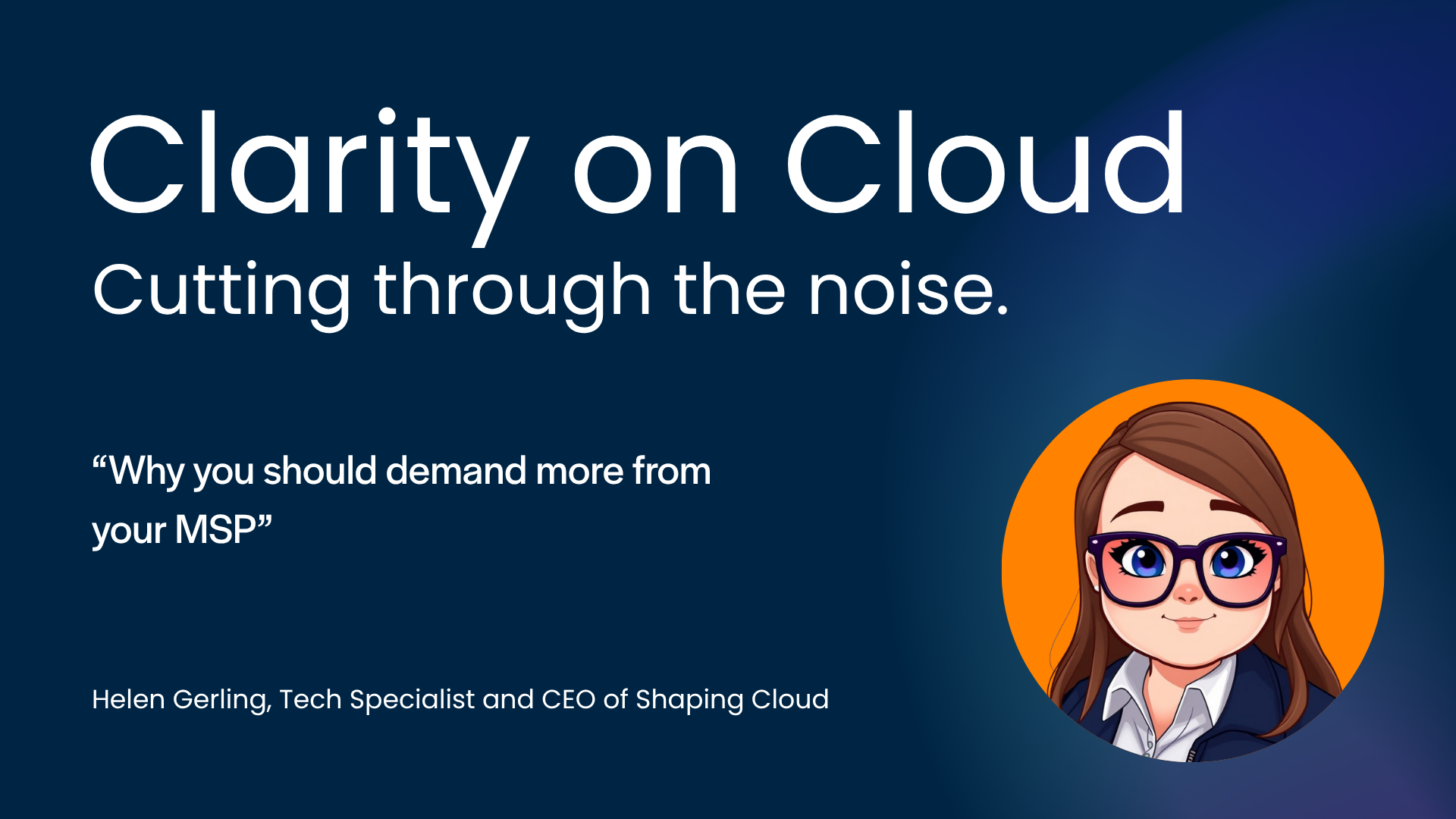 Demand more from your MSP