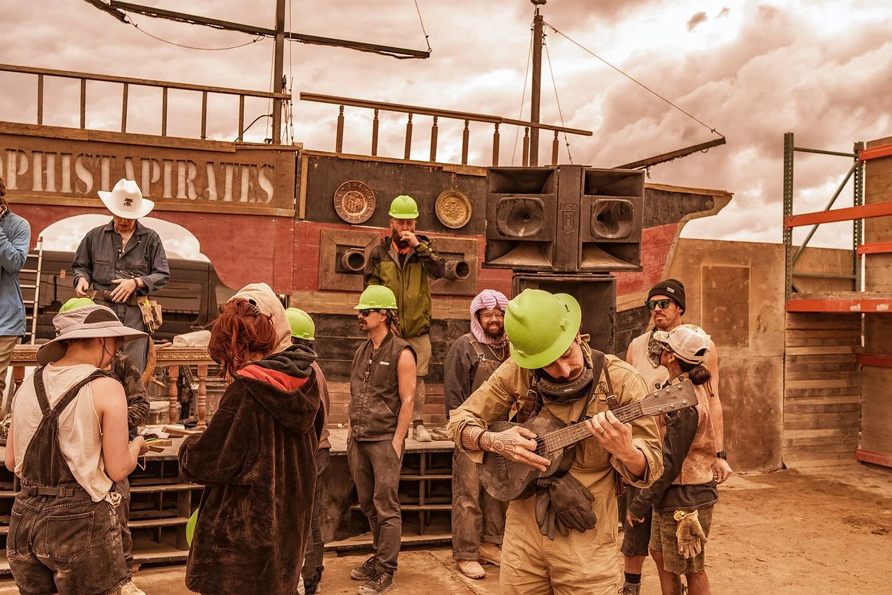 Teardown smiles hit different. This crew shows up all the way to the end. 

Element 11 is coming. Burning Man is on the horizon.
And our spring fundraiser? It's blooming. 

Stay tuned. 🏴&zwj;☠️

📸: @cineclipse_ltd