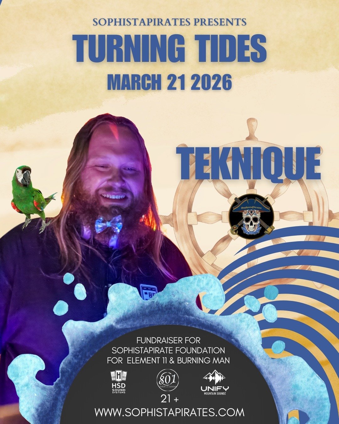 Every voyage needs someone making sure the sound hits just right. For SophistaPirate, that&rsquo;s @_teknique 🌊🏴&zwj;☠️

A producer, DJ, and sound system engineer with @unifymtnsoundz  Teknique is the one helping bring our camp to life &mdash; dial