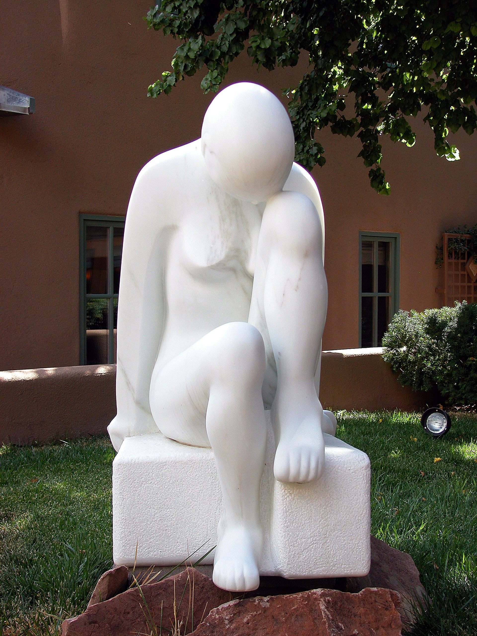 Reflections, marble, 35" x 24" x 27",2000