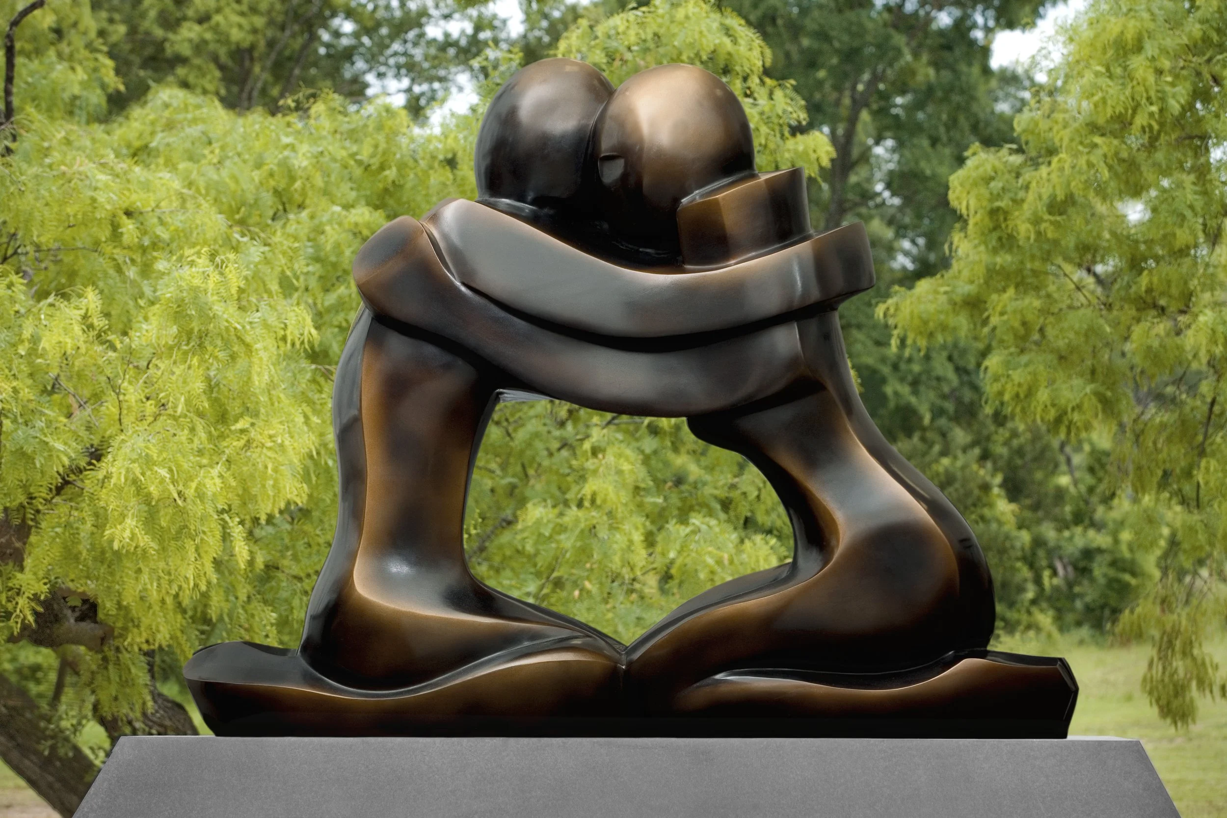 Crush, bronze, 61" x 80" x 20.5", 2007