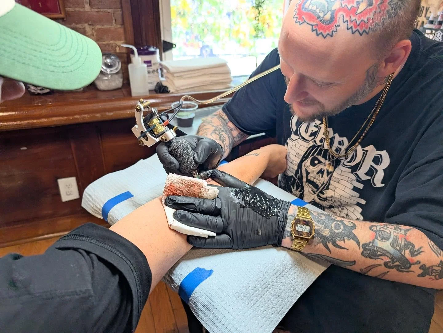 We&rsquo;re rocking through a busy Saturday in the shop! Machines are buzzing, good tunes are playing, and great artists are working hard to get you the tattoo of your dreams. Come see us soon!