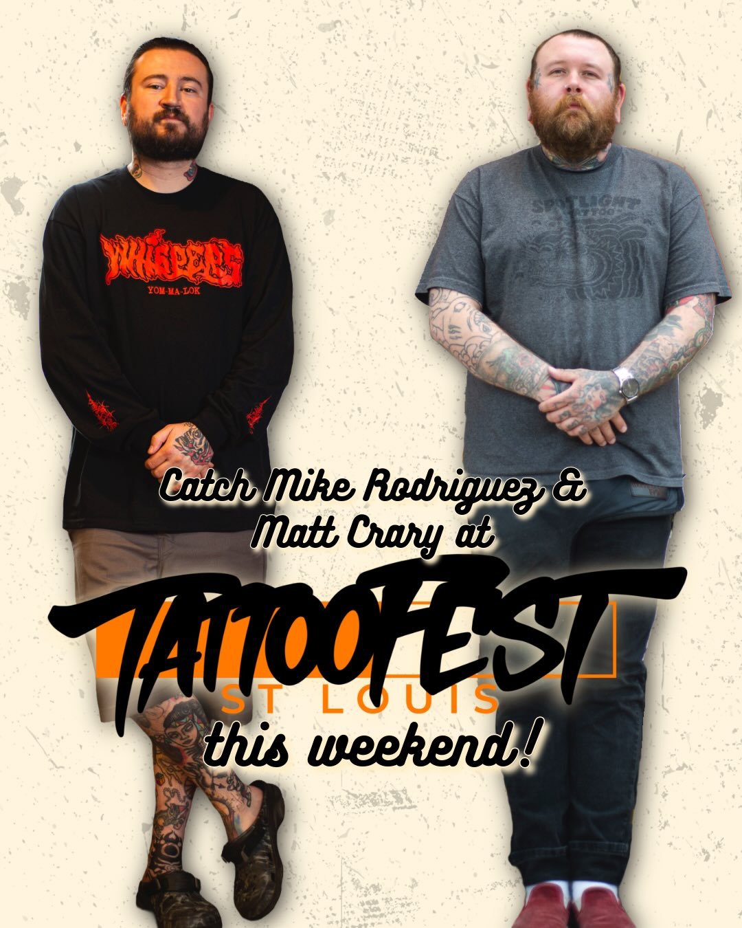 Make your way to @stlouistattoofestival this weekend (February 20-22) to catch @mikekrodriguez and @mattcrary_tbobs! 💥