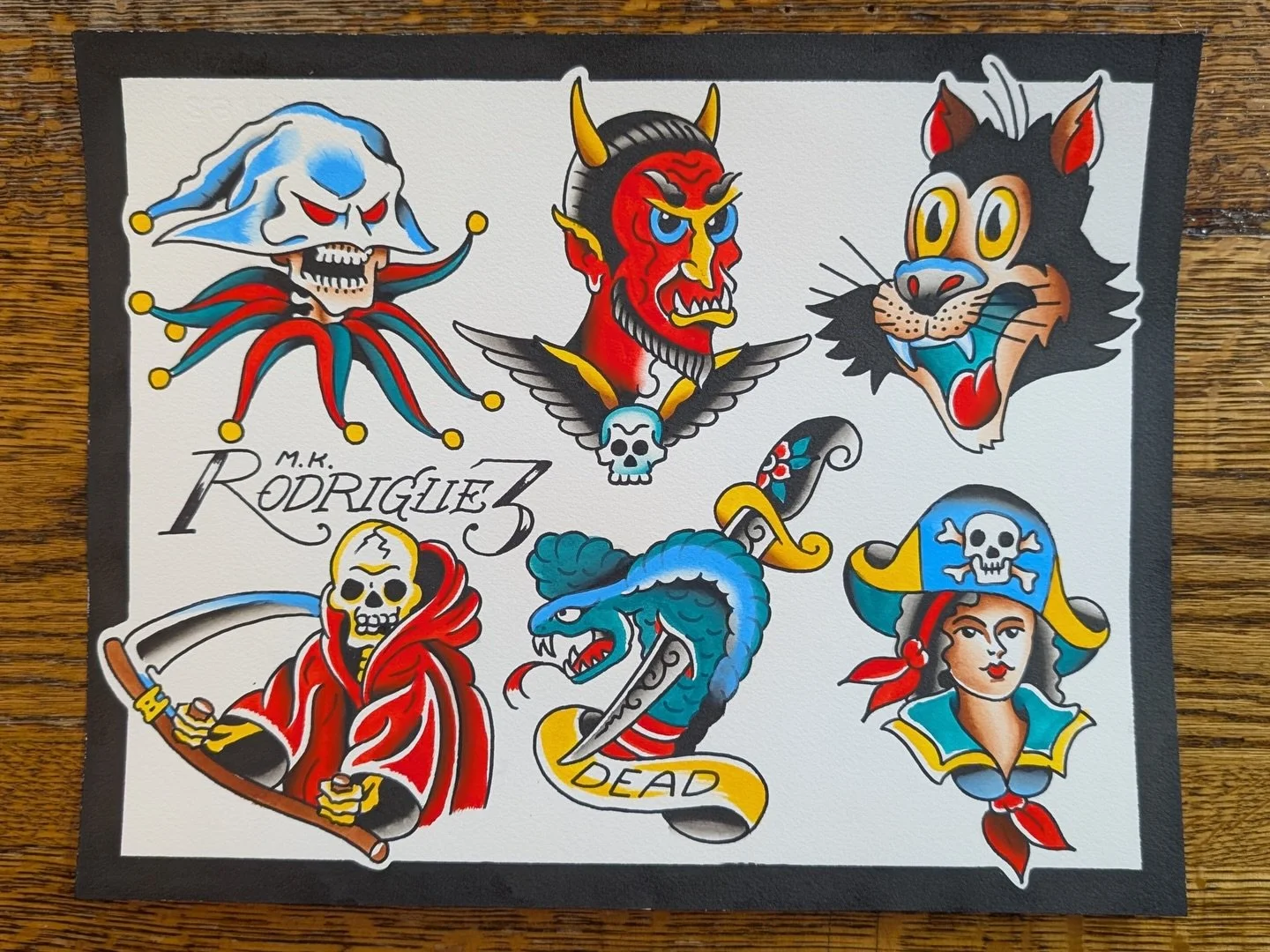 New month, new flash! April&rsquo;s flash has landed at the shop! 
Available for your tattoo and viewing pleasure all month long 💥
Which design is your favorite this month?