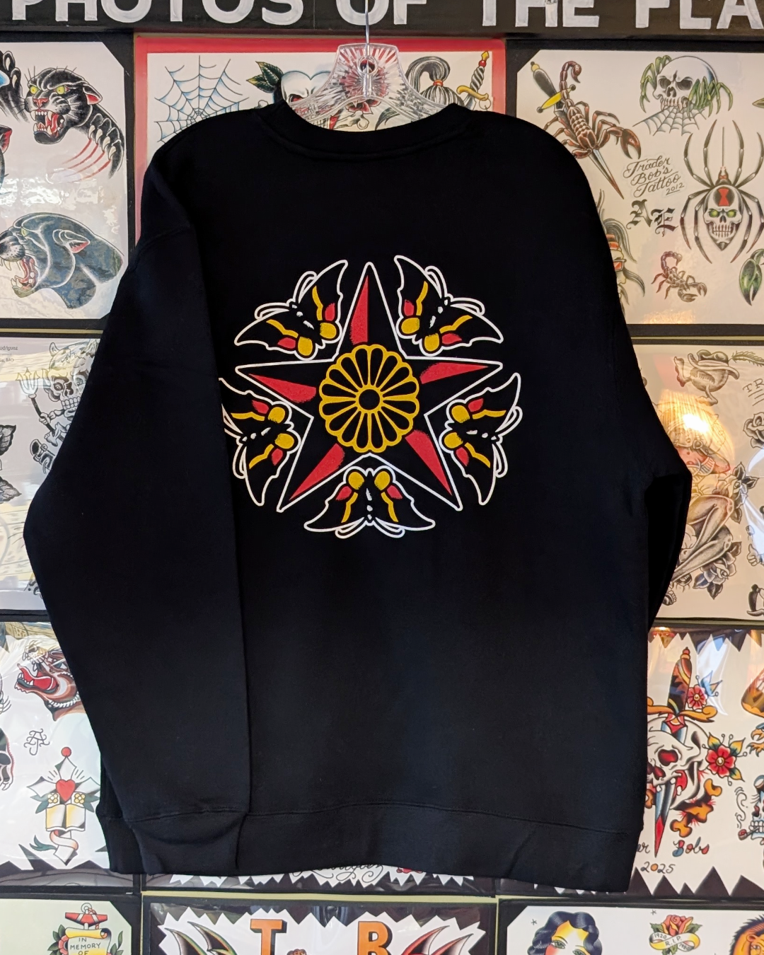 Star/Moth Crewneck Sweatshirt