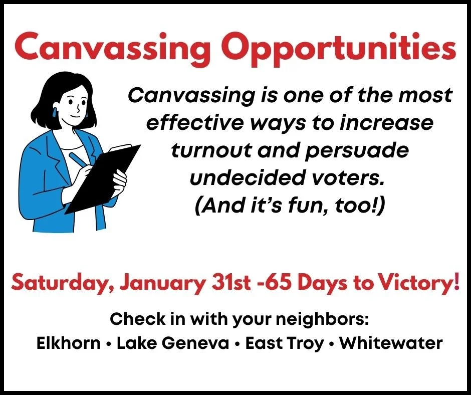 Canvassing Begins!