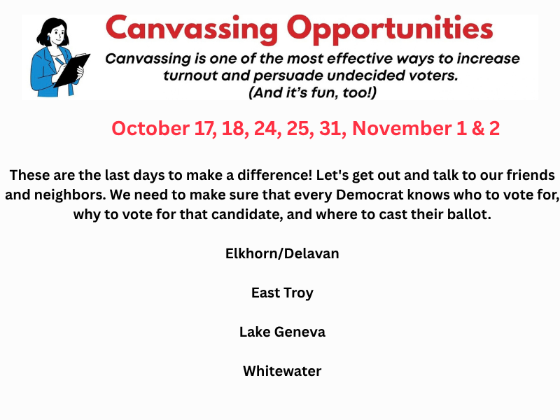 Oct Canvassing