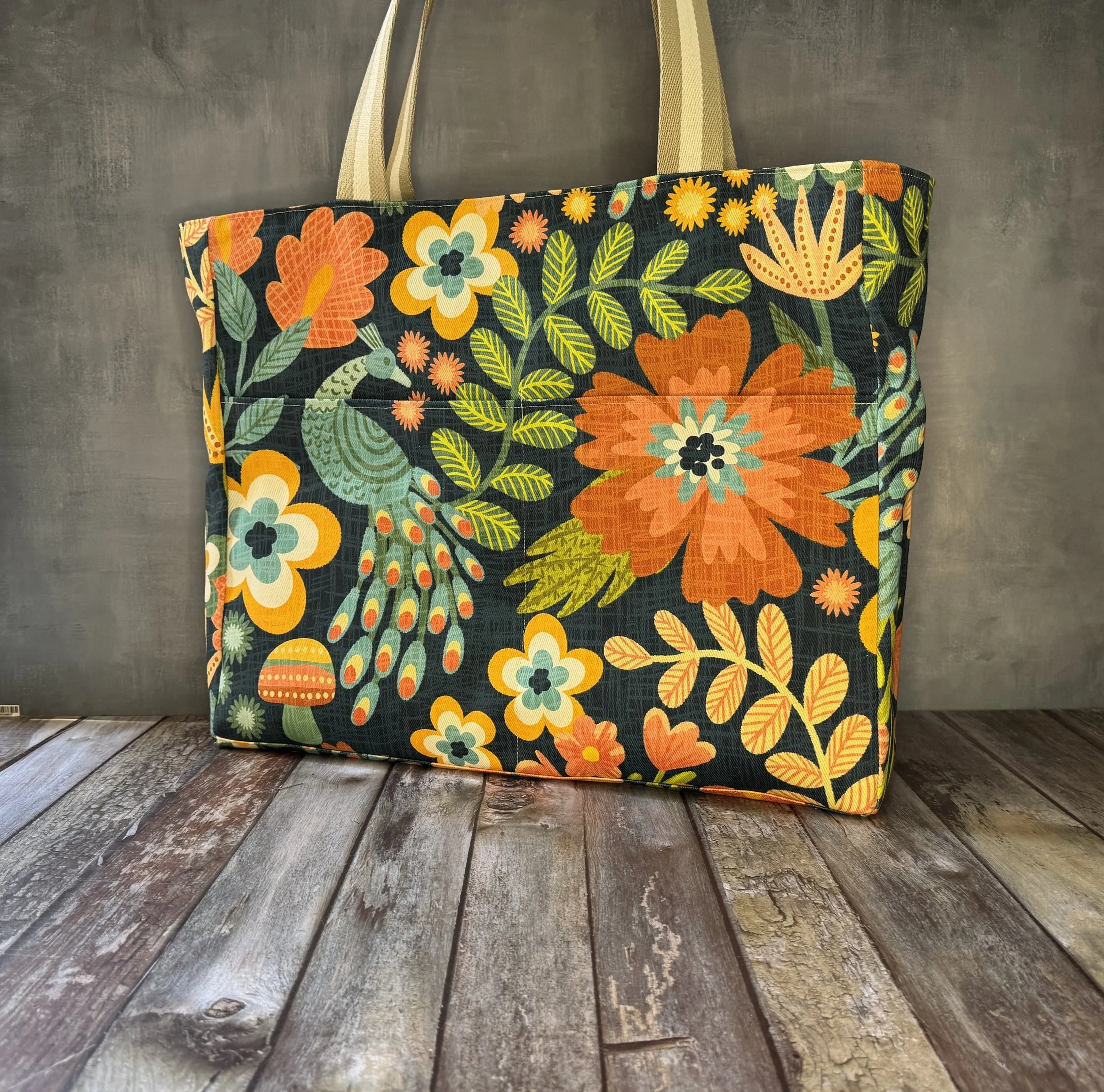 Large Tote Bag Zipper