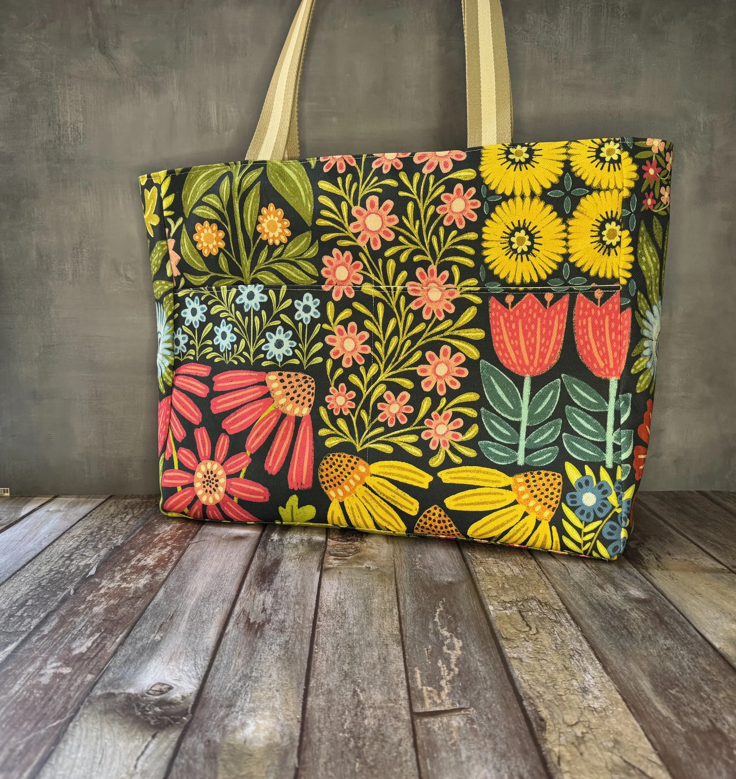 Large Tote Bag Zipper