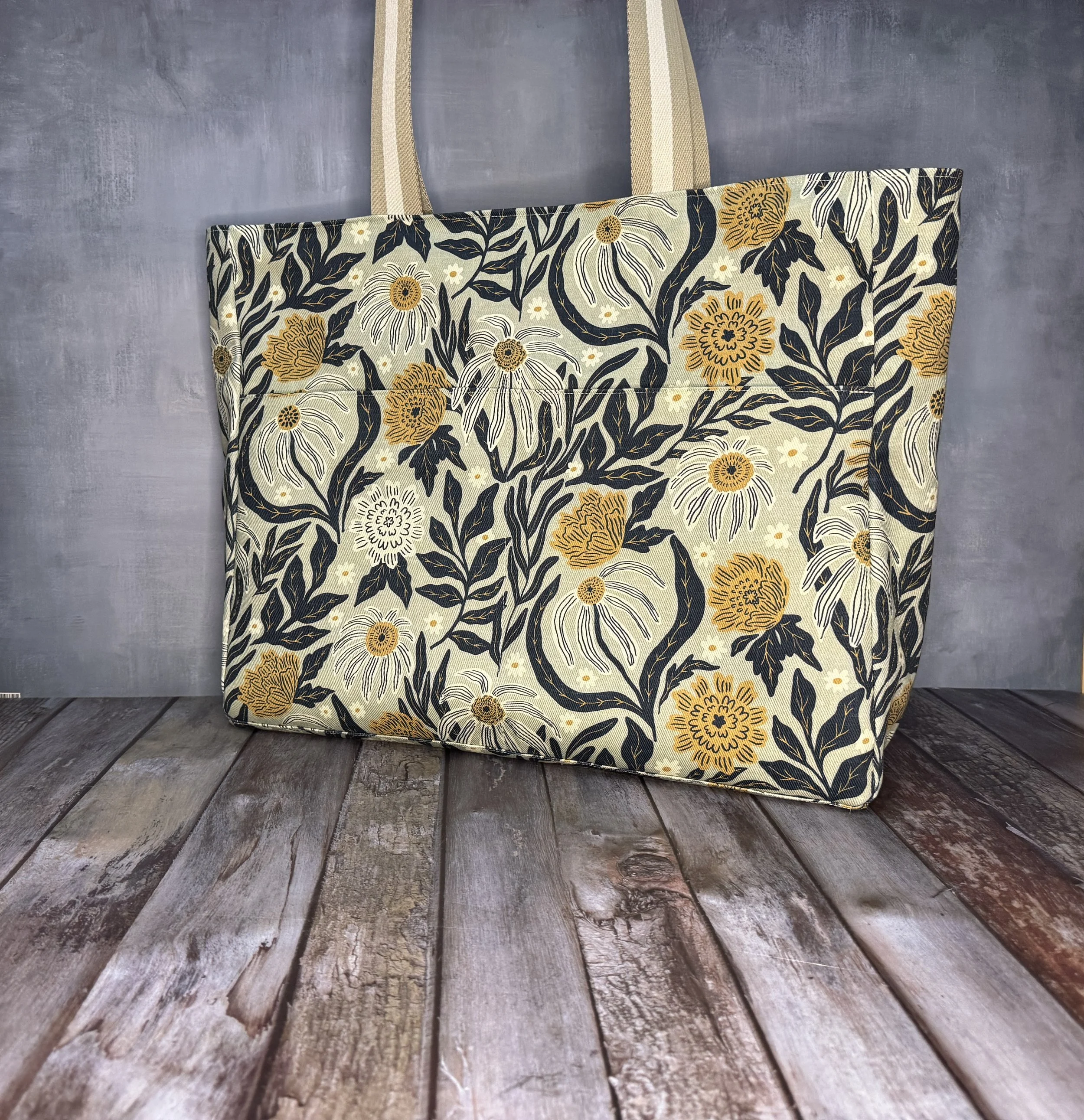 Large Tote Bag Zipper