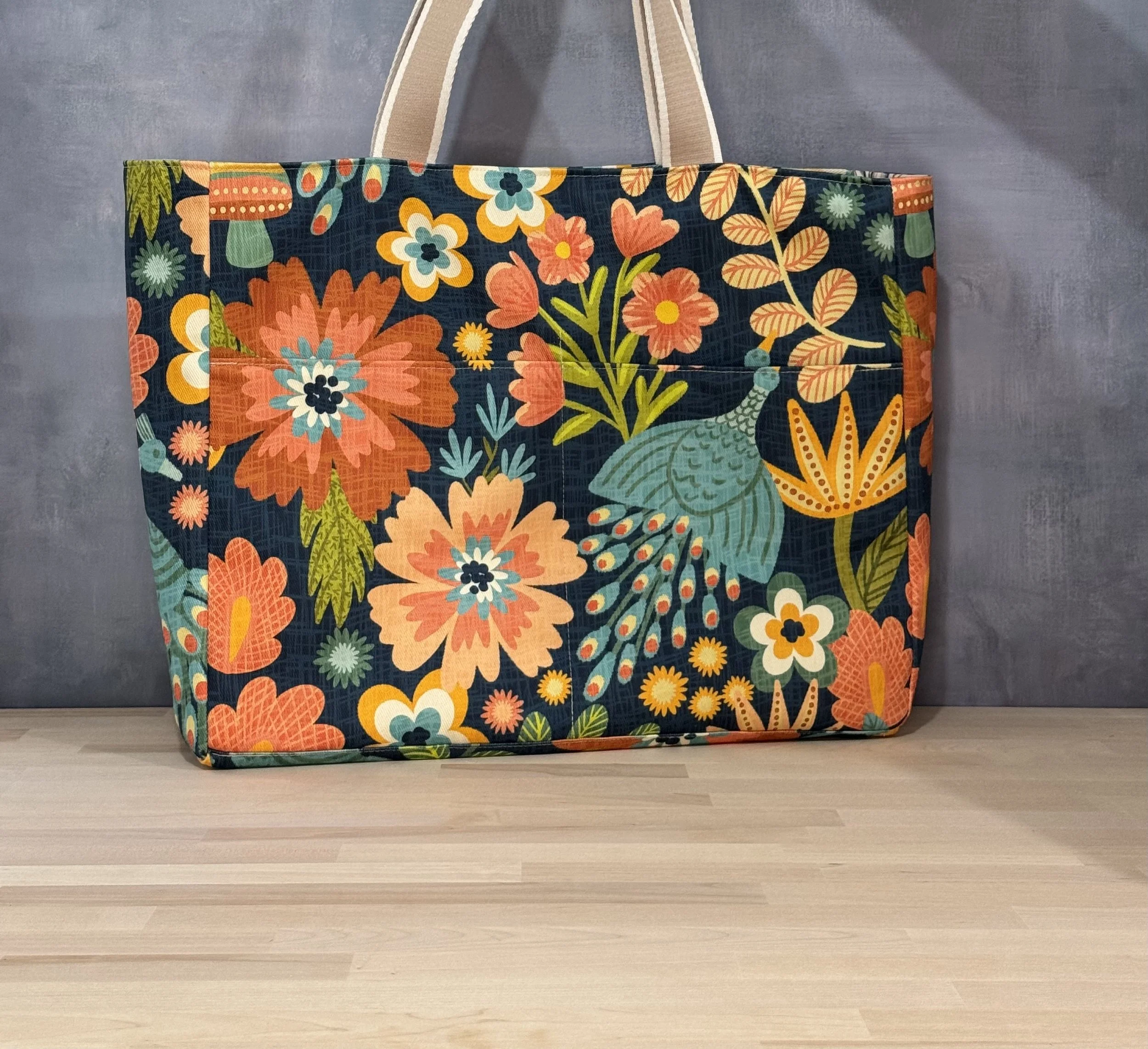 Large Tote Bag Zipper