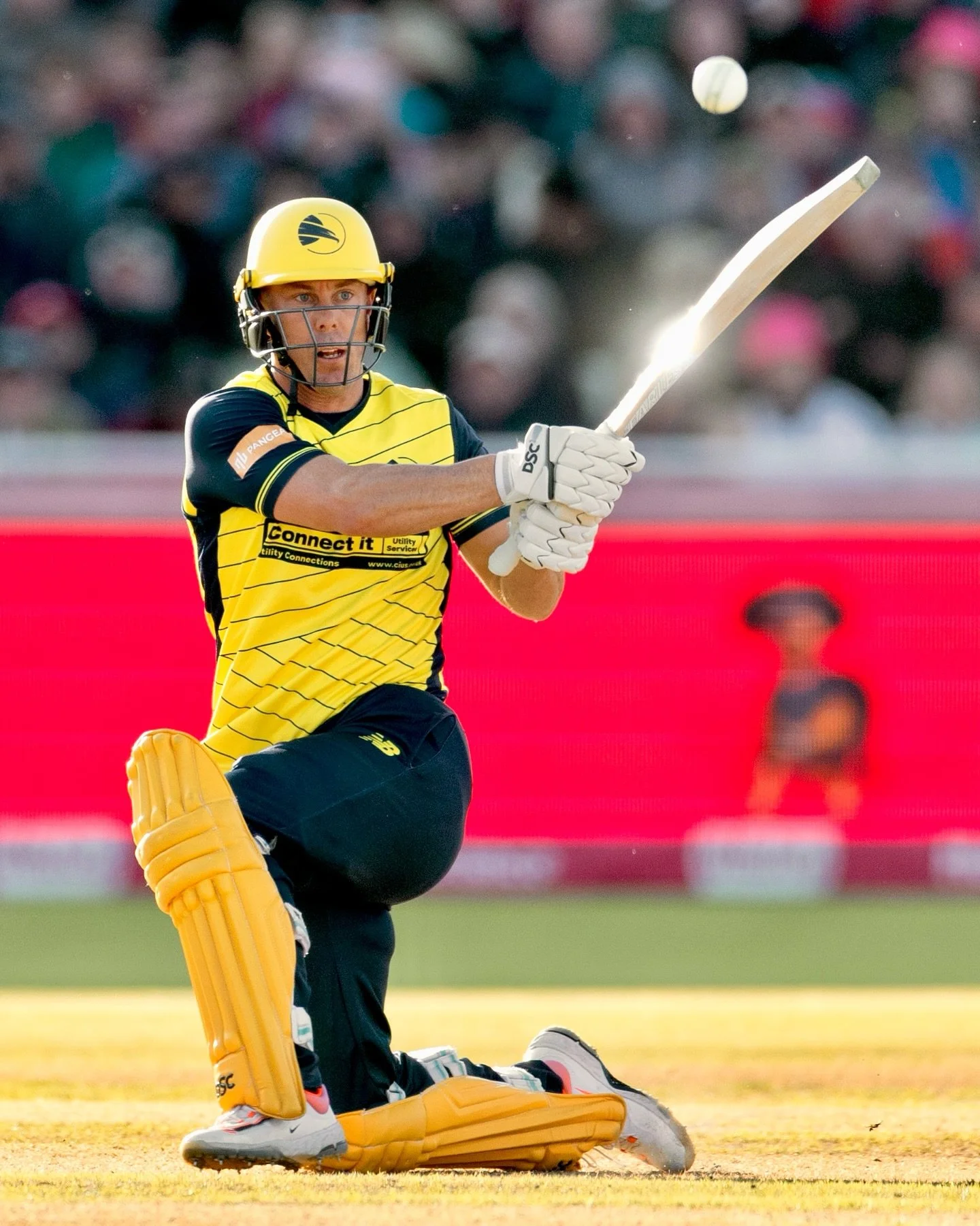 @lynny_50 of @hantscricket plays a shot during the Vitality Blast Men&rsquo;s Semi-Final between Northamptonshire Steelbacks and Hampshire Hawks at Edgbaston on September 13, 2025 in Birmingham, England.