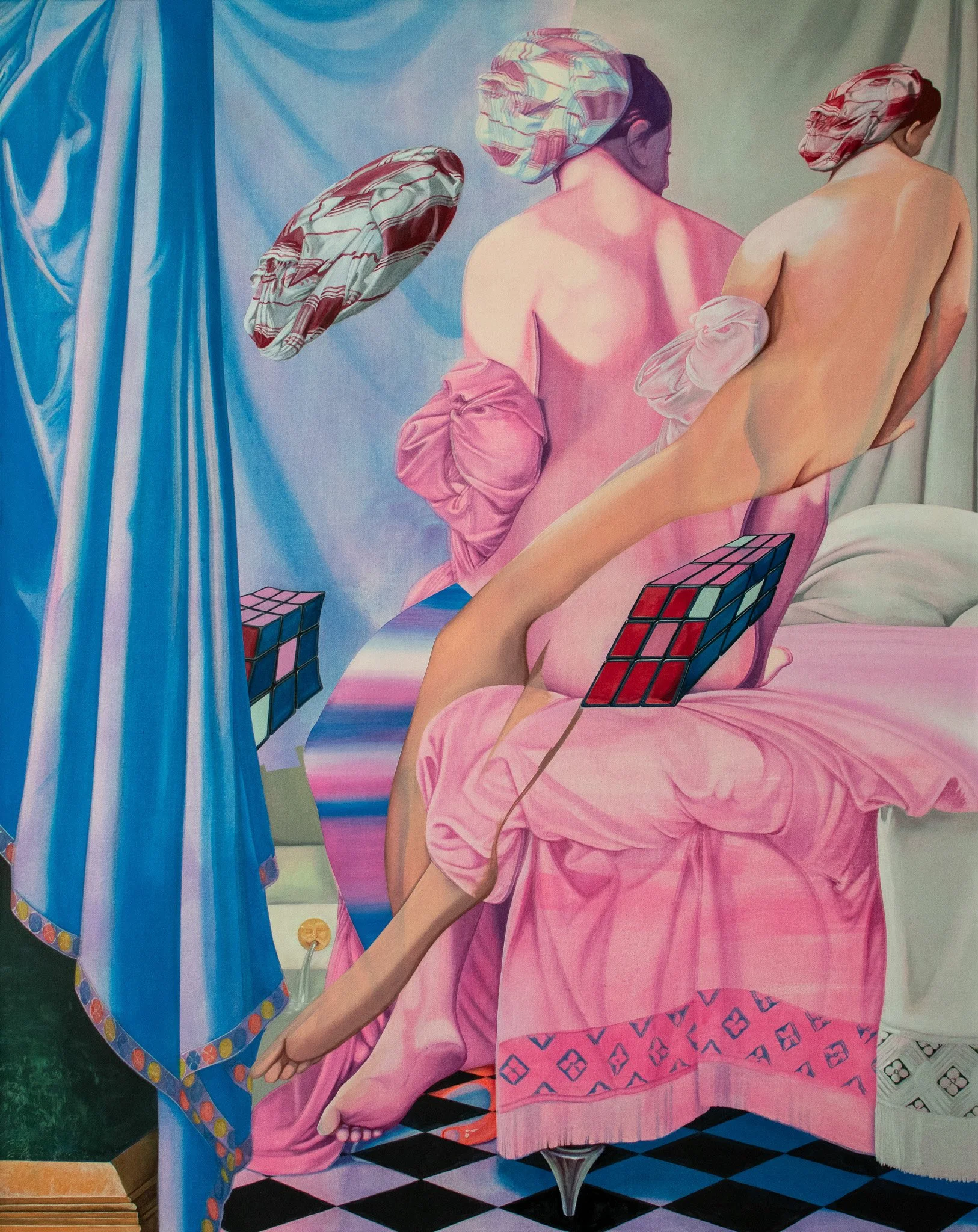 Die unmöglichen Dinge, Mischtechnik auf Leinwand, 100x80cm, 2025, Pavel Gempler.jpg