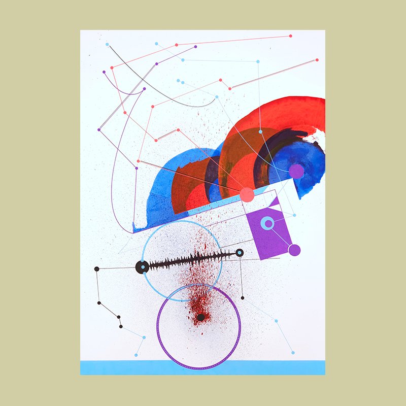 Visual Sonata - Movements in Red, Blue and Purple
