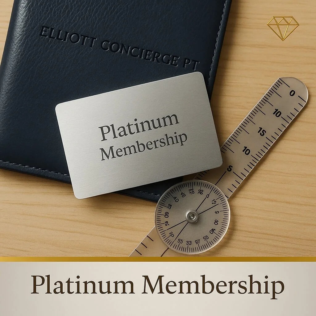 Premium concierge physical therapy membership with priority access to in-home treatments and comprehensive ongoing support.