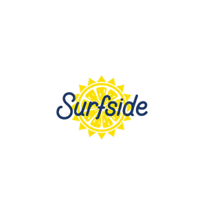 Colorful logo with a yellow sunburst and the word 'Surfside' written across it in blue text.
