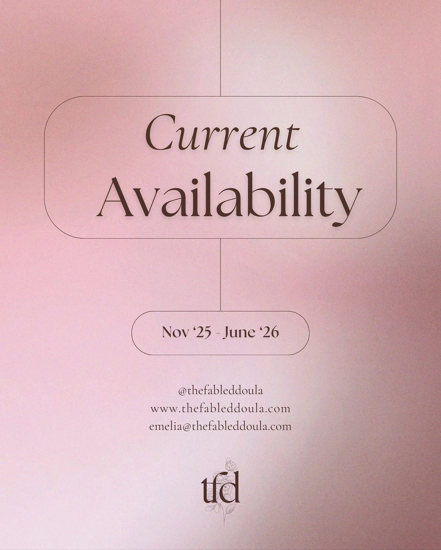 Current Availability 🤎

Tiny kicks. Fresh starts. New chapters.
My birth calendar is officially open for babies arriving
November 2025 through June 2026 - November to June! I can&rsquo;t believe 2025 is almost over!

If you want your birth experienc