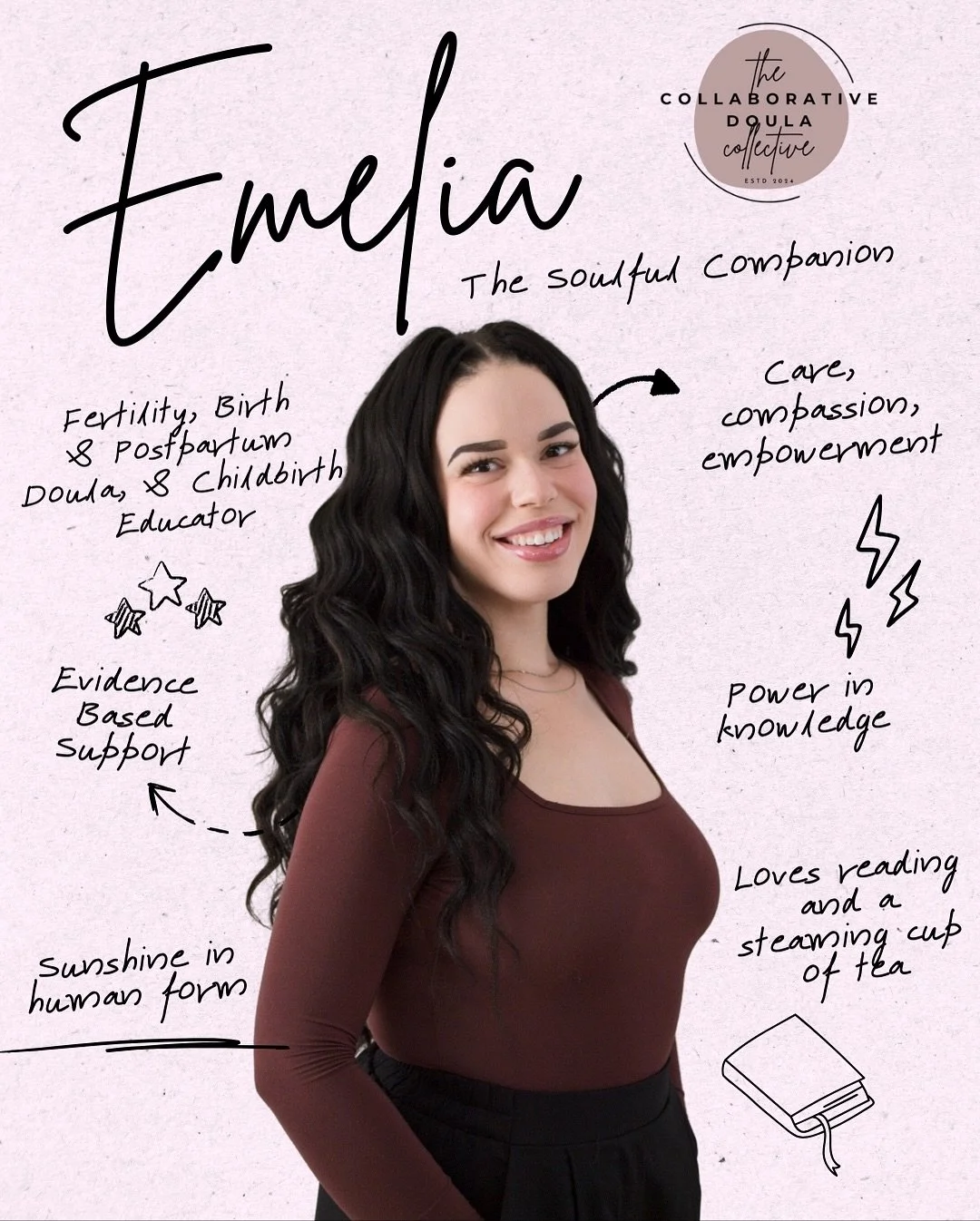 Hi friends 🩷 A little intro to me from @collaborativedoulacollective 🩷

A big thank you to @christinathedoula for creating these beautiful posts for us &mdash; she puts so much care into everything she does, and it truly shows. I&rsquo;m genuinely 