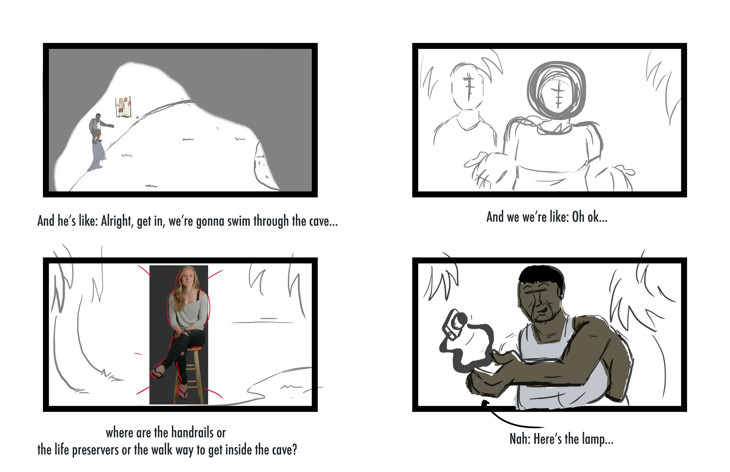 Boards pitched to Calabash for the ending segment for the Becky Sauerbrunn animated short sponsored by Ritz Crackers.