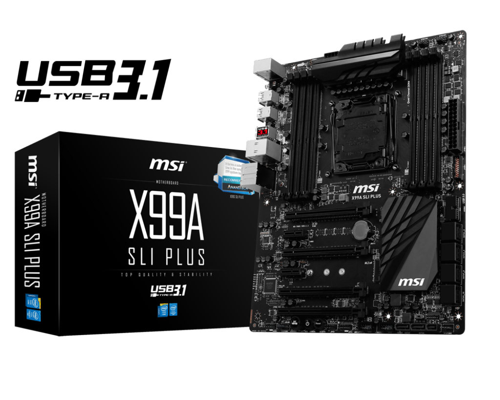 MSI X99A SLI Plus ATX X99 Motherboard