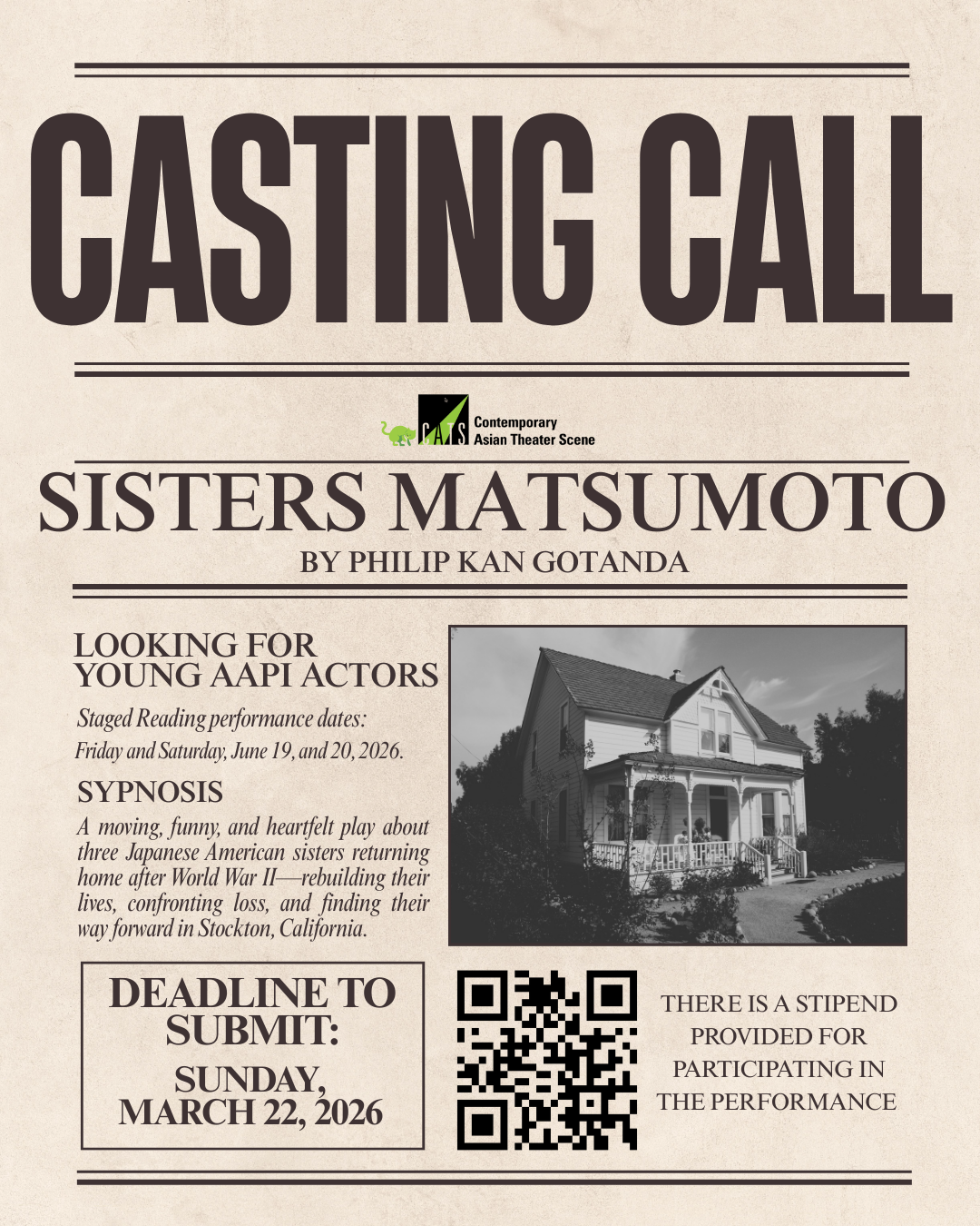 Casting Call - Young AAPI Actors