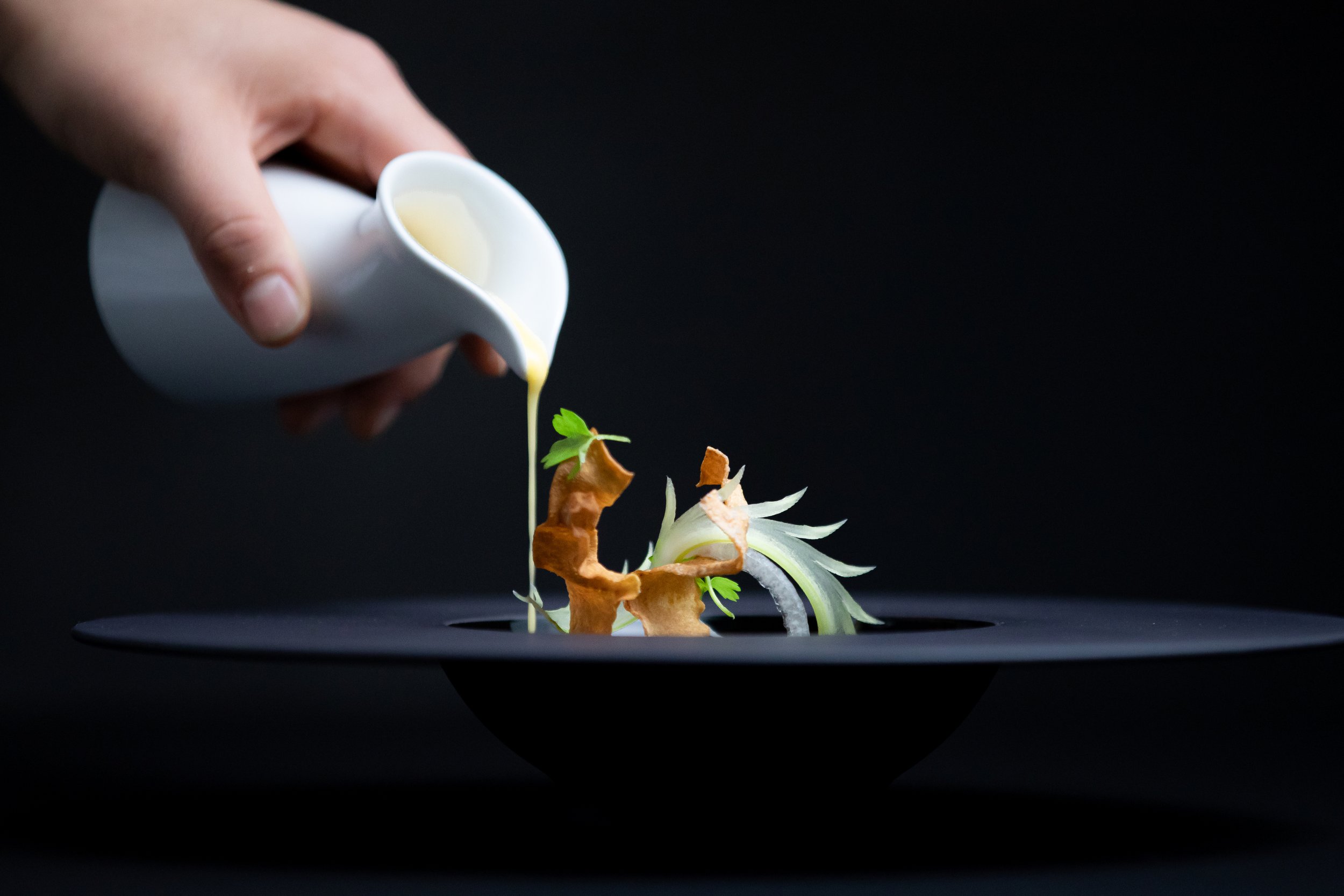 Chef Duffy's chestnut, pork cheek. Buddha’s hand, celery - Photo by Michael Muser.jpg