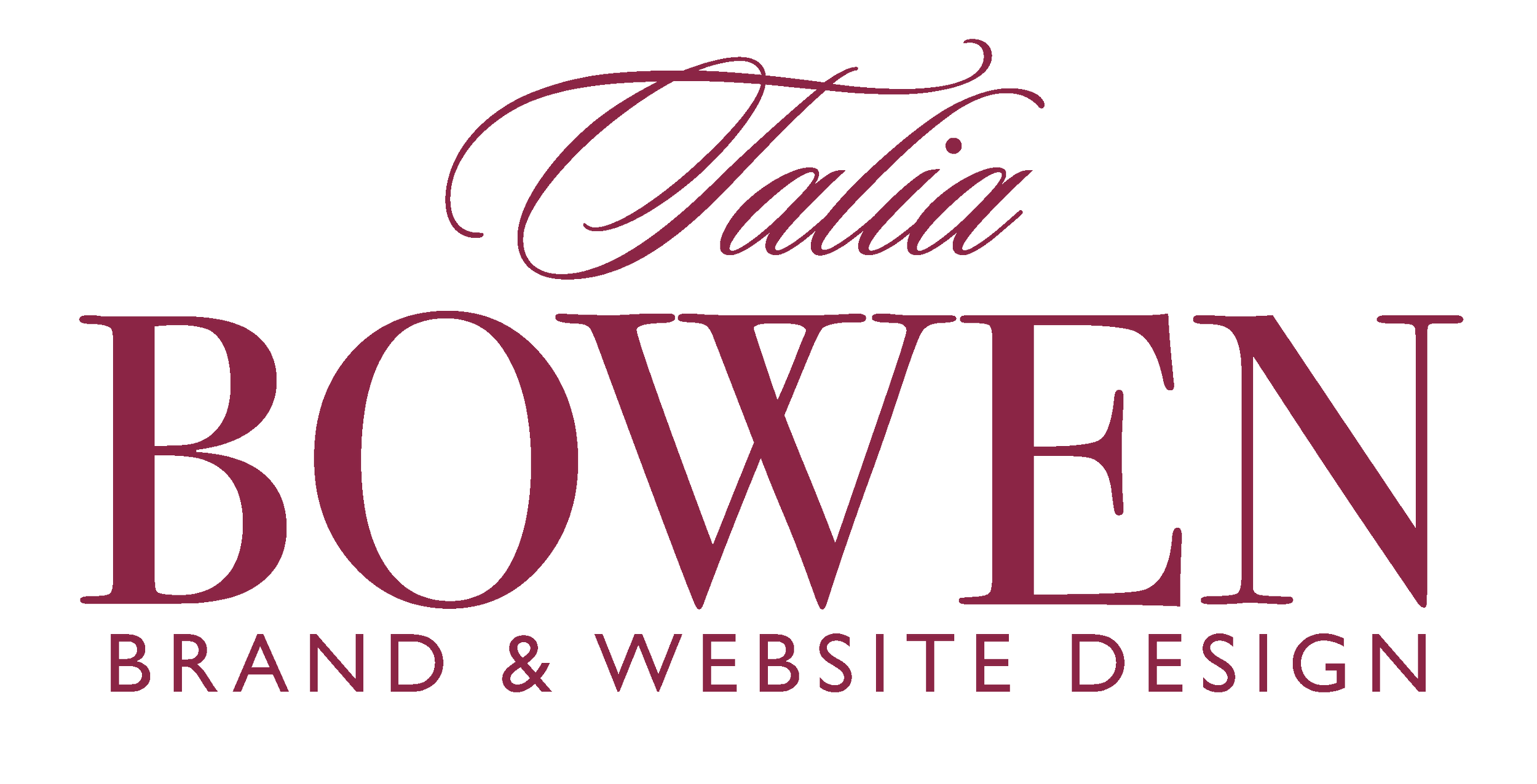 Jewelry logo with the text "Italia BOXEN Brand & Website Design" in a decorative script and bold serif fonts.