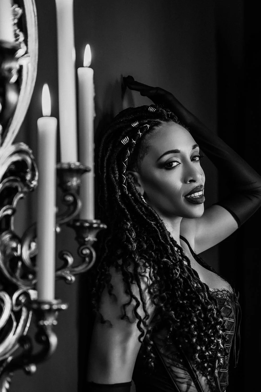 Boudoir portrait of woman by Luxury Boudoir Photographer Nue Orleans Boudoir located in New Orleans, Lousiana. 