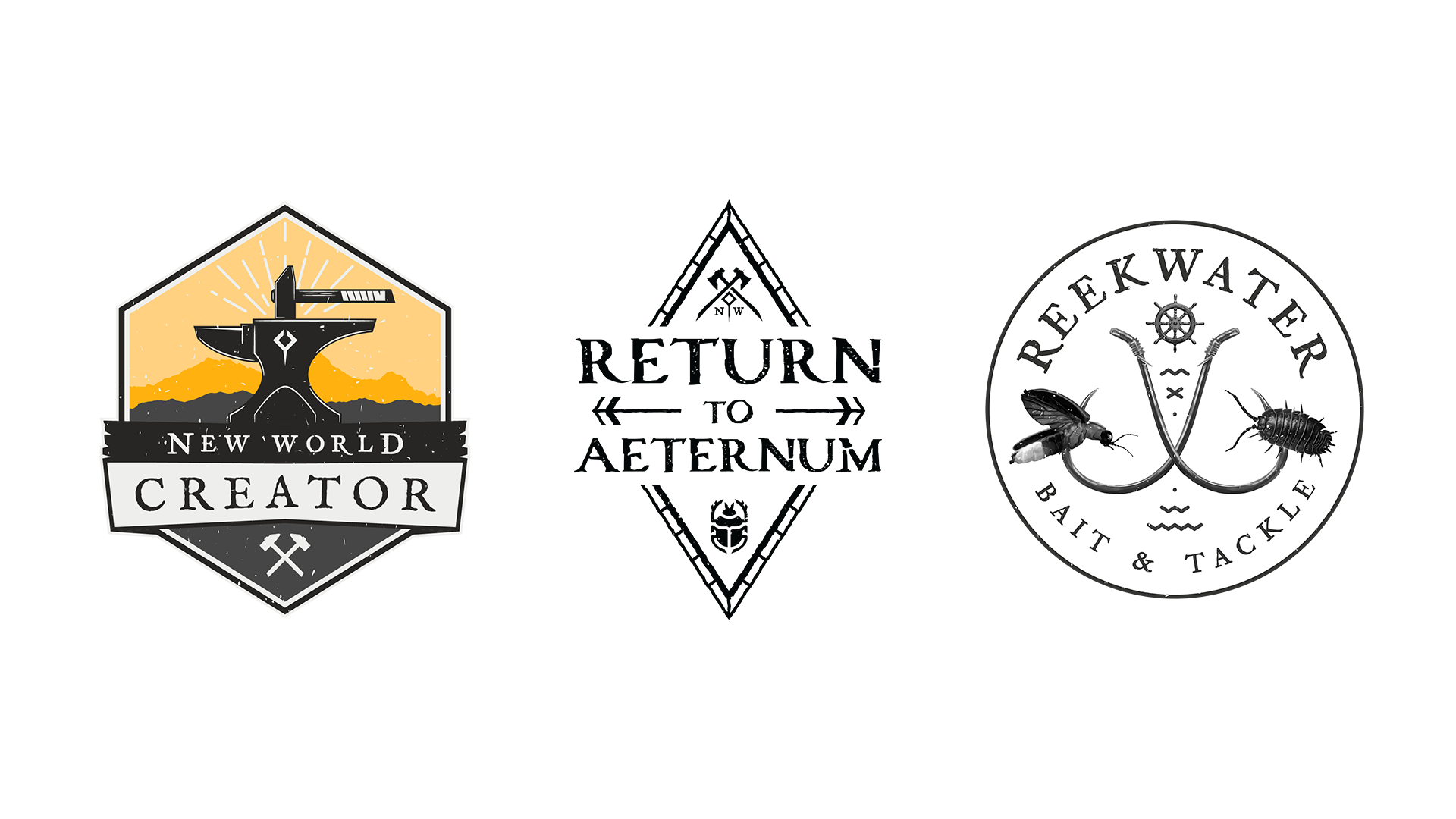 Assortment of logos in support of New World Launch