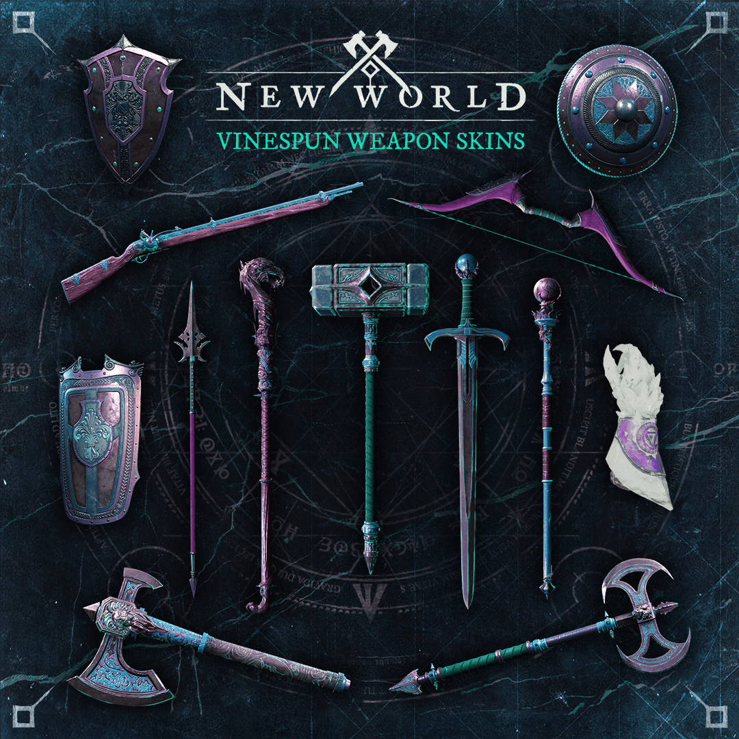 Vinespun Weapon Skins Social Assets