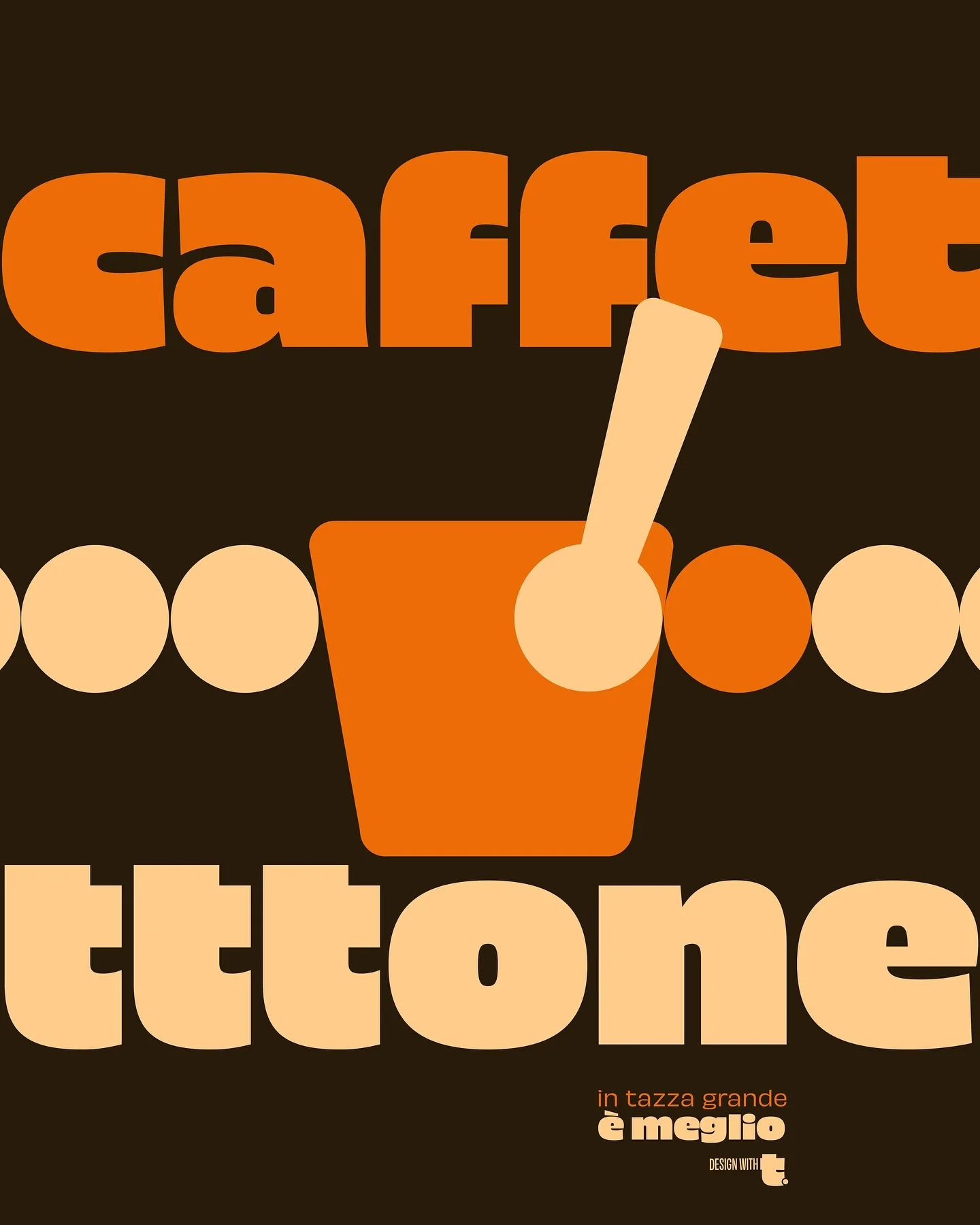 Tra una novità e l’altra, tra un lavoro e l’altro, tra belle cose e altre, 
CAFFEETTTTONE?! In tazza grande è meglio!
.
Design with t.
#typografico #stayt #caffe #poster #posterdesign #gicleeprint #art #caffetime #pausacaff