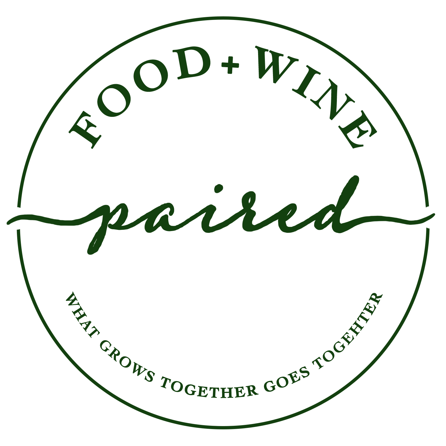 Paired Food and Wine