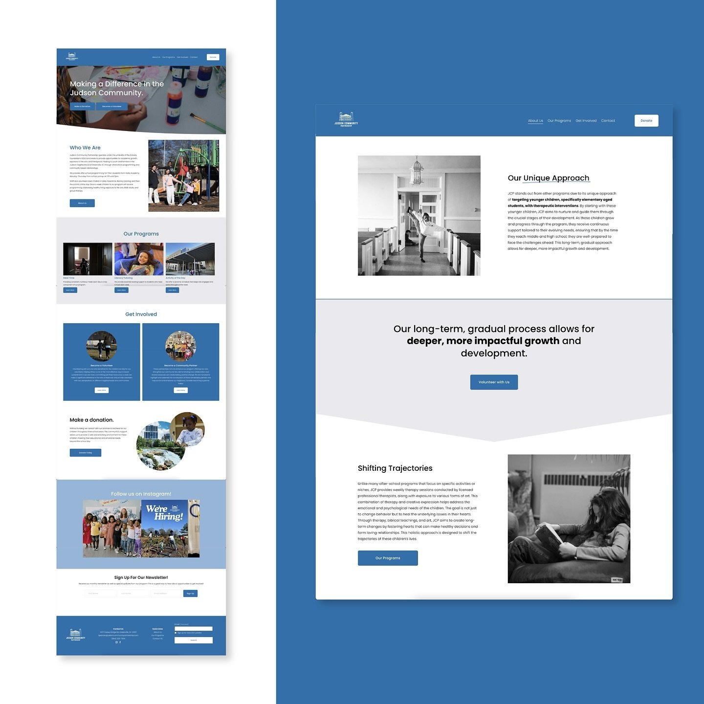 Our first non-profit project is complete! loved working with judson community partnership to help boost conversions, fix responsive assets, and create a user-friendly systems 🤝
.
.
.
#webdesign #smallbusiness #website #webbuild # UXdesign #design #n