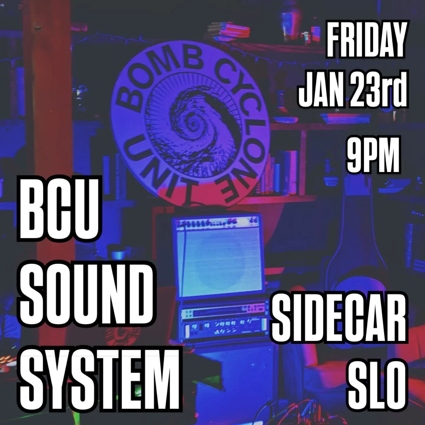 ‼️TOMORROW‼️

The BCU SoundSystem is back in full effect 💥🌀🔥

We&rsquo;ll be remixing and creating beats on the spot to get the dancefloor bumping 🕺🏽🪩💃

Party starts at 9pm 🕘‼️

#liveaudioproduction #sanluisopisbo #localmuisc