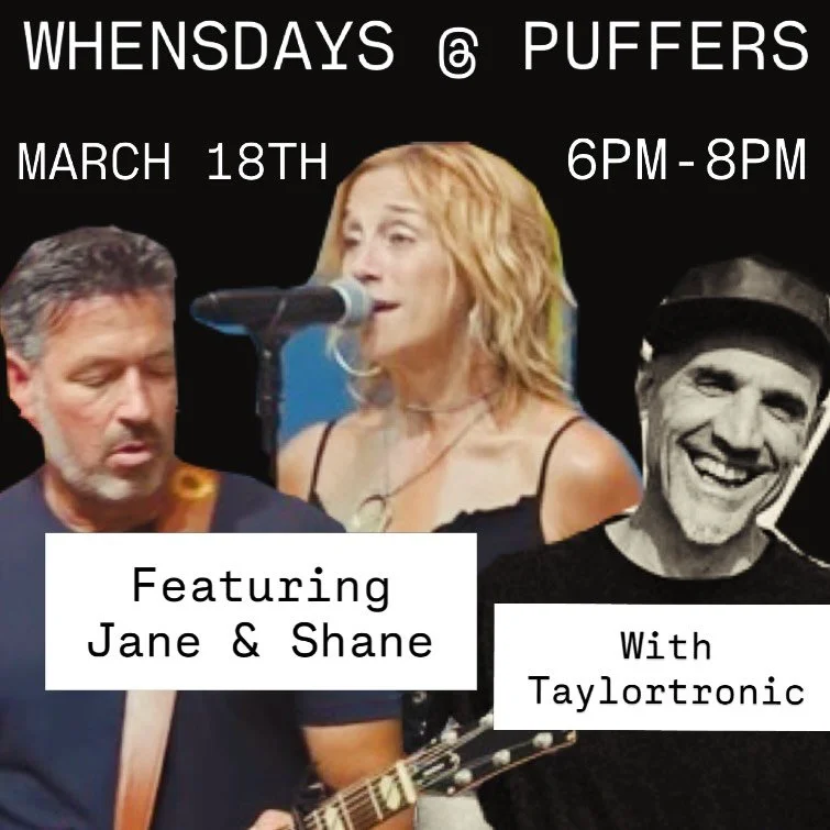 ‼️TOMORROW‼️

Puffers of Pismo presents:

W H E N S D A Y S @ P U F F E R S
With Taylortronic 

This week featuring the talented duo Jane &amp; Shane @janeshane805 💥🌀

Come out and support the amazing local talent of the 805 🌊☀️

#localmusic #pism