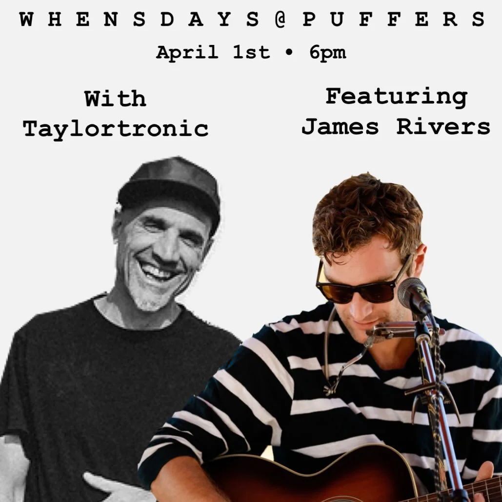 ‼️TONIGHT‼️

Puffers of Pismo presents:

W H E N S D A Y S with Taylortronic

This week featuring James Rivers @ramesjivers 

Come grab a brew at Pismos best spot while appreciating some of the central coasts best local talent! 🌊☀️💥

#Pismo #puffer