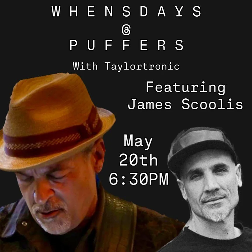 W H E N S D A Y S @ P U F F E R S
With Taylortronic 

This week featuring James Scoolis @burningjames 🎸💥

Come thru to experience some of 805&rsquo;s best local talent at Pismo&rsquo;s best local bar 🌀🍻⚡️

SEE YOU THERE!!!

#pismo #localmusic #pu