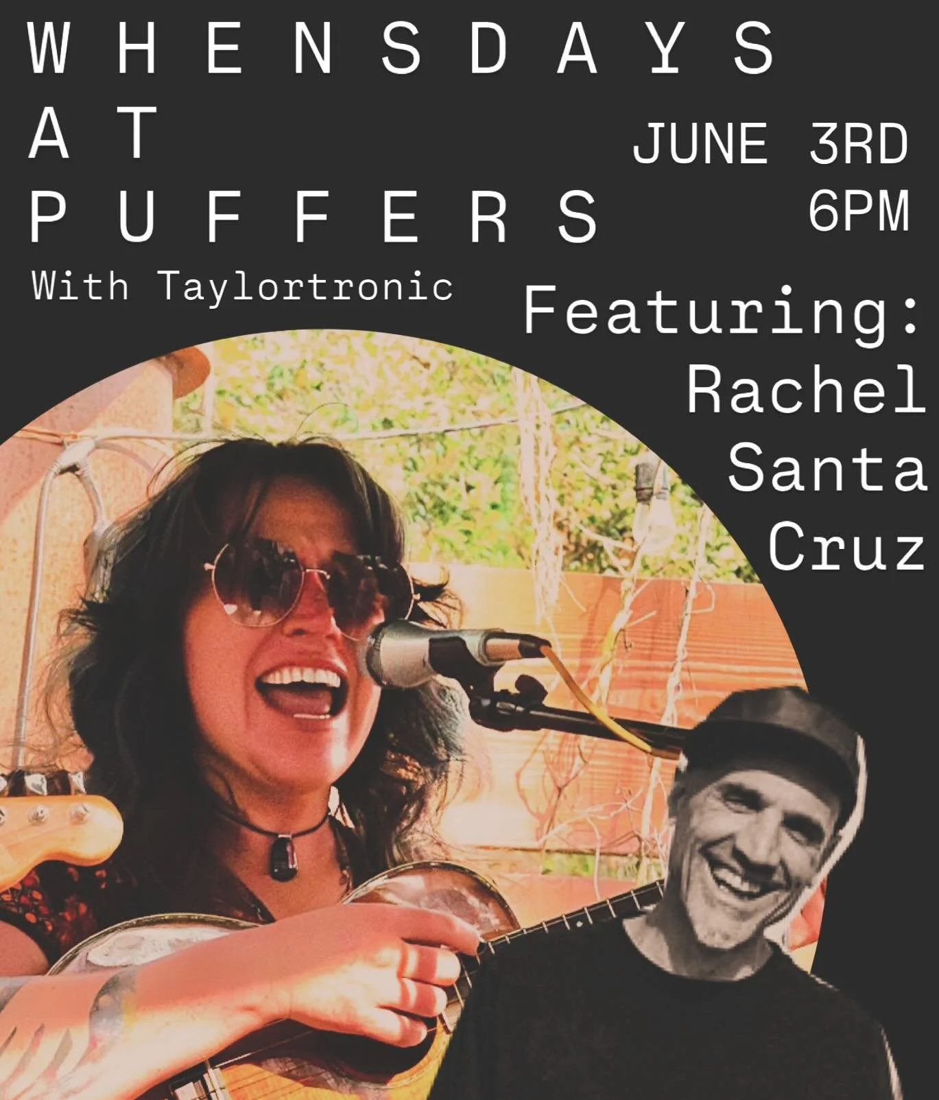 ‼️TONIGHT‼️

W H E N S D A Y S @ P U F F E R S
With Taylortronic 

This week featuring Rachel Santa Crus @rsantacruz_music 💥⚡️

You&rsquo;re not gonna want to miss this tour de force featuring some of the best talent in the Central Coast at Pismo&rs