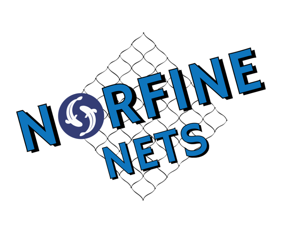 Illustration of a wireless router surrounded by a network of fishing nets with the text 'Norfine Nets' across the image.