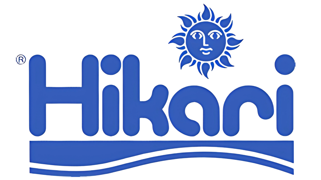 Hikari logo featuring a stylized sun with a face and the word "Hikari" in blue letters with wavy lines underneath.