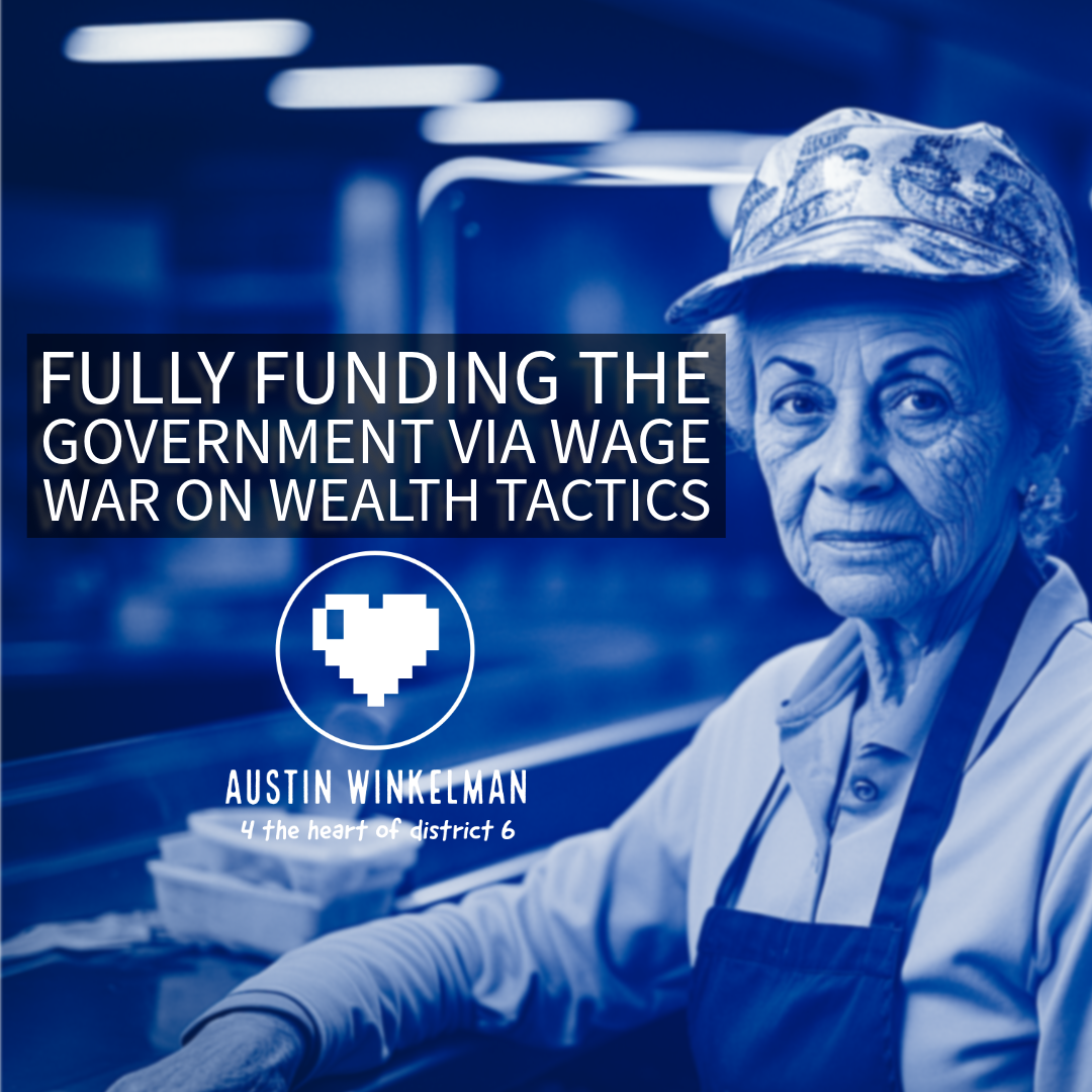 Fully funding the government via wage war on wealth tactics