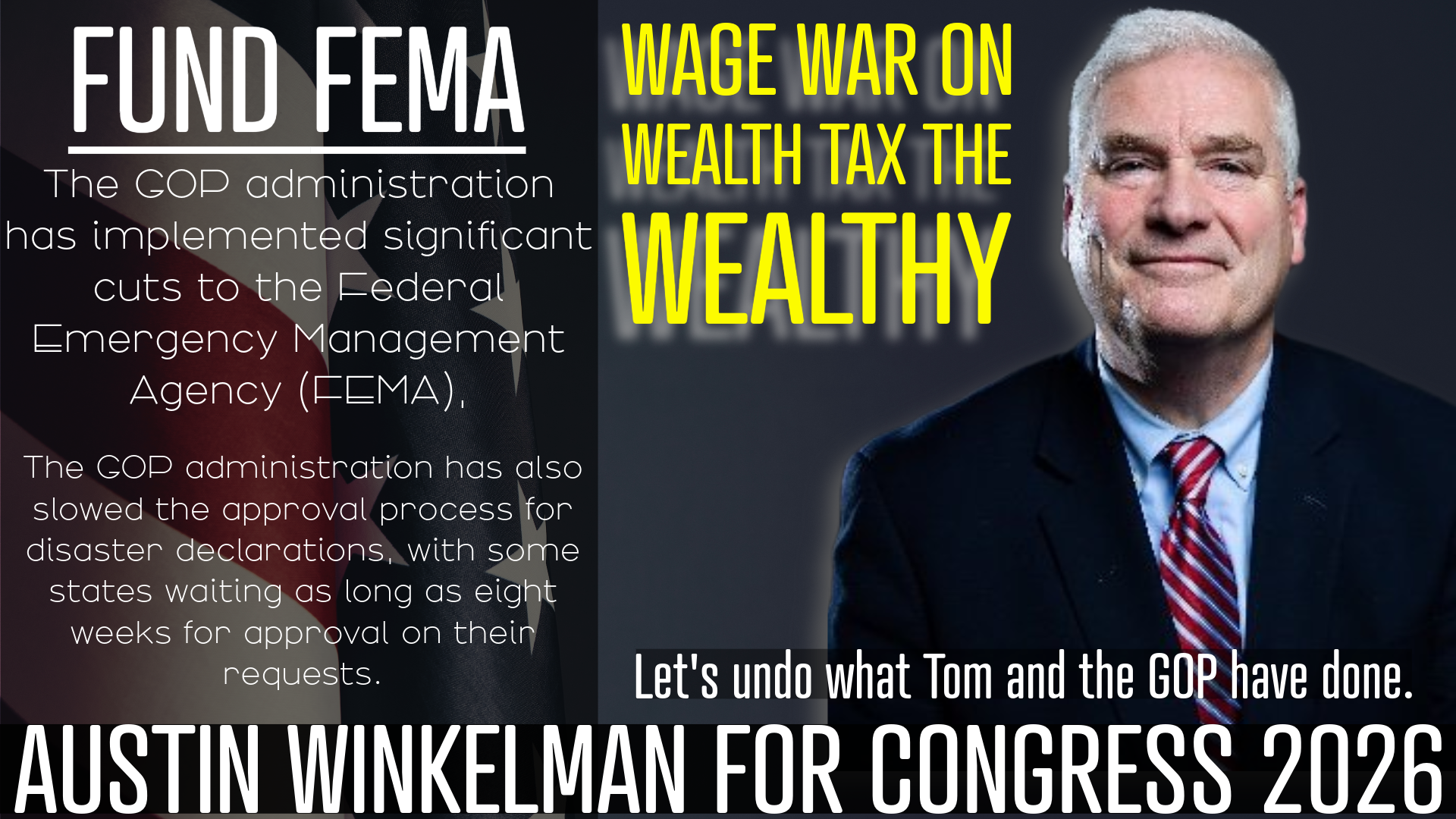 Fund Fema, TOM!
