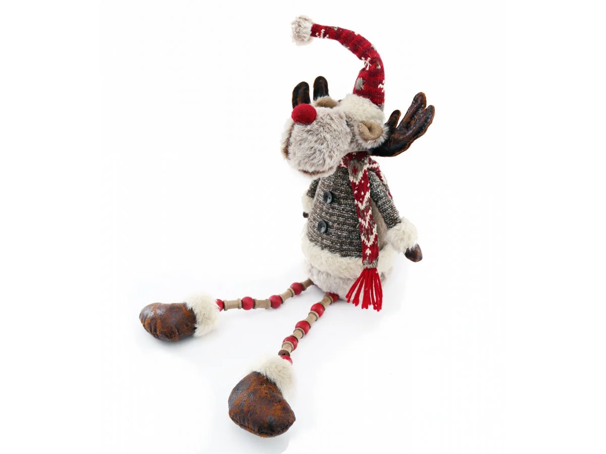 Sitting Deer With Dangly Legs