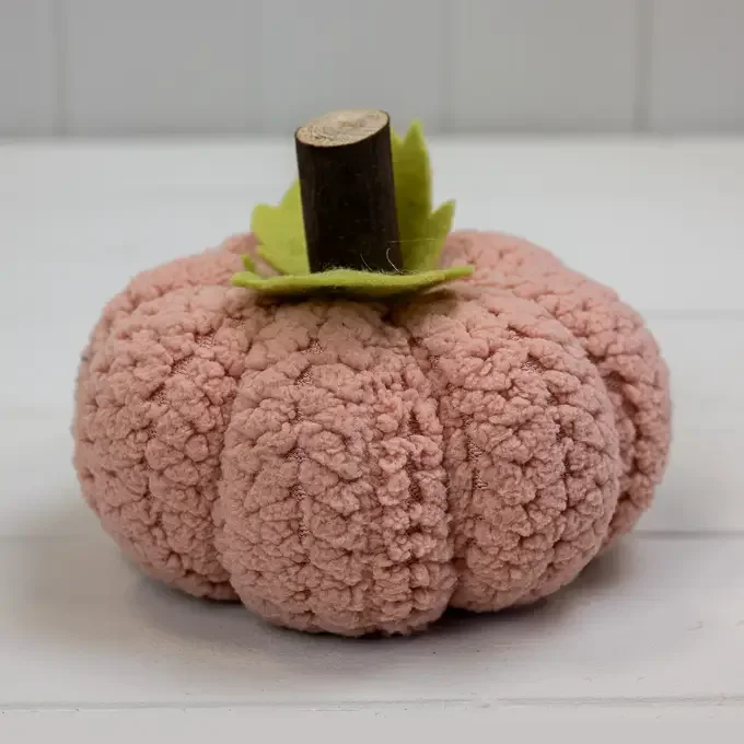 Pink Fabric Pumpkin