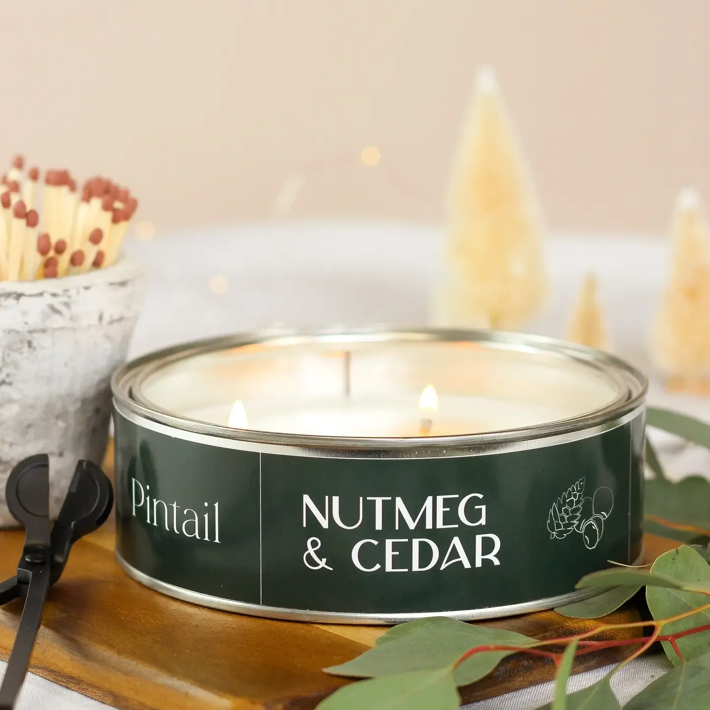 Nutmeg & Cedar Triple Wick - Preorder