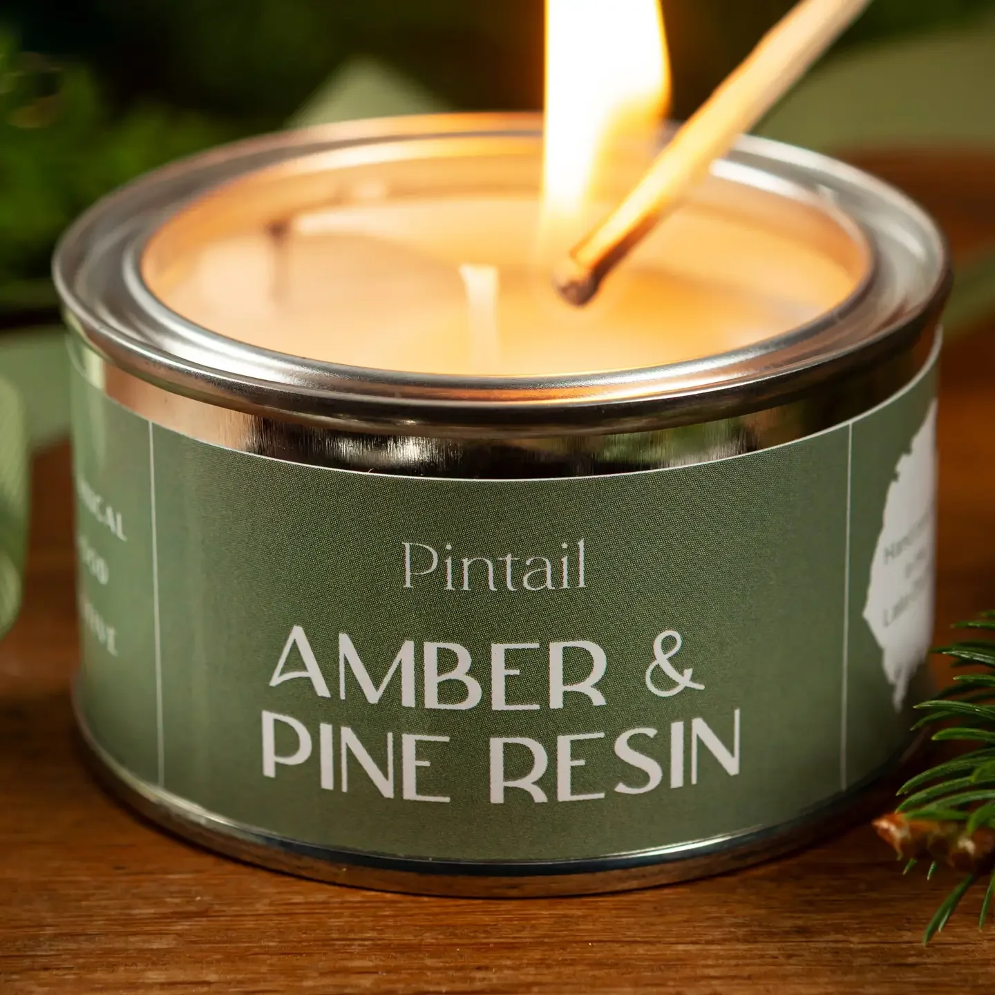 Amber and Pine Resin Paint Pot