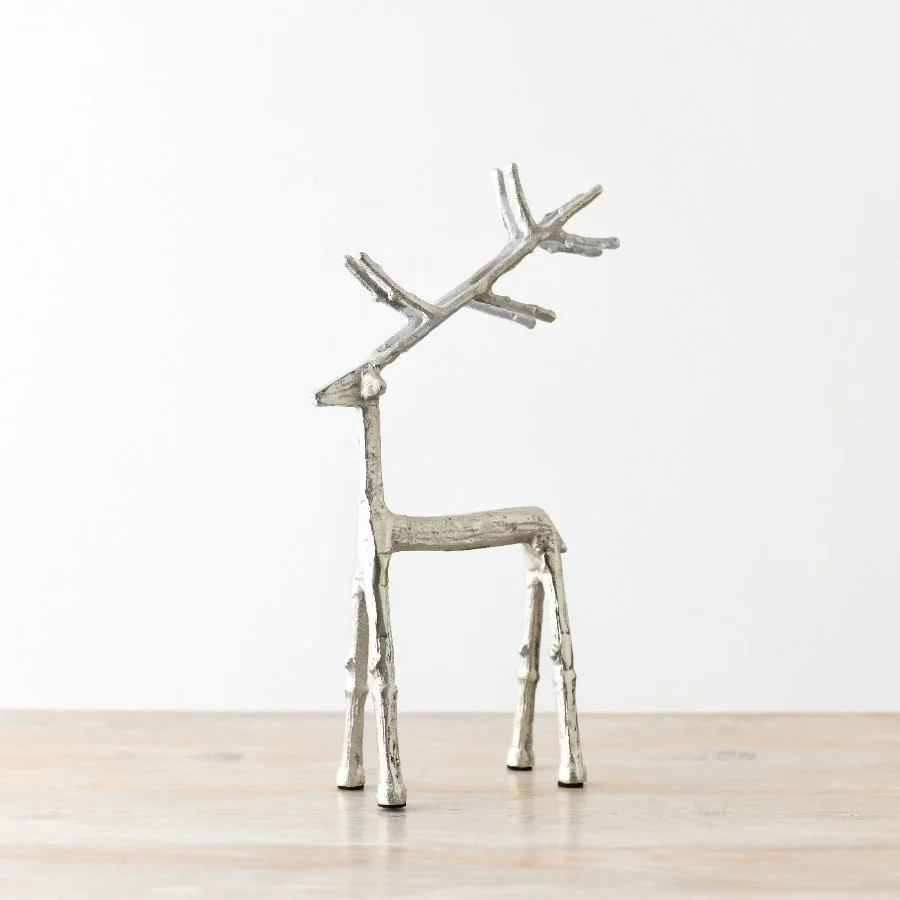 Silver Aluminium Reindeer - Small