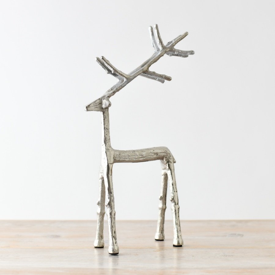 Silver Aluminium Reindeer - Medium