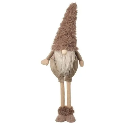 Standing Gonk with Fluffy Brown Hat